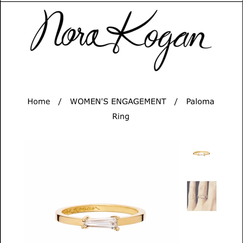 Brand new never worn Nora Kogan Paloma ring